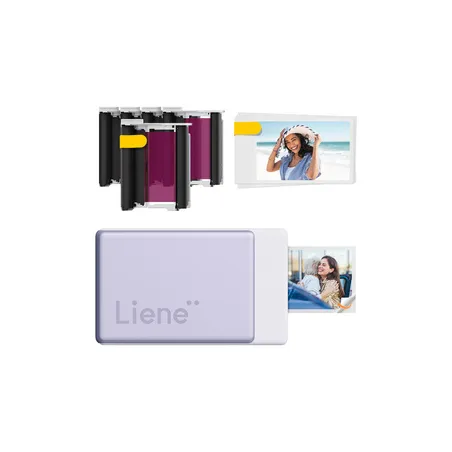 Liene Pearl N200 Pro 2x3" Portable Photo Printer Kit (Purple)